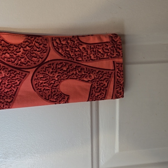 Lularoe, Leggings, One Size,  Super Soft, Pink, Brown, Hearts, Comfort, Casual - Picture 6 of 9